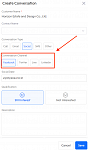 อยากให้ปรับแต่งช่องทางการติดต่อจาก Social ในฟีเจอร์ Conversation ได้